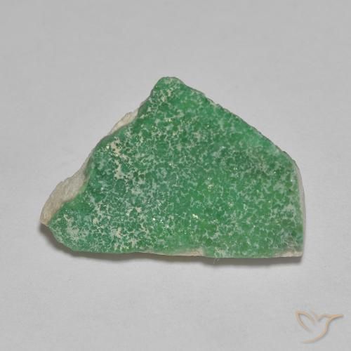 4.24ct Naturel Vert basilic léger Druzy Variscite, Fantaisie, Opaque