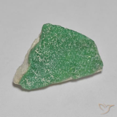 Variscite druzy Vert basilic léger naturelle Fantaisie, 4.24 ct, Opaque