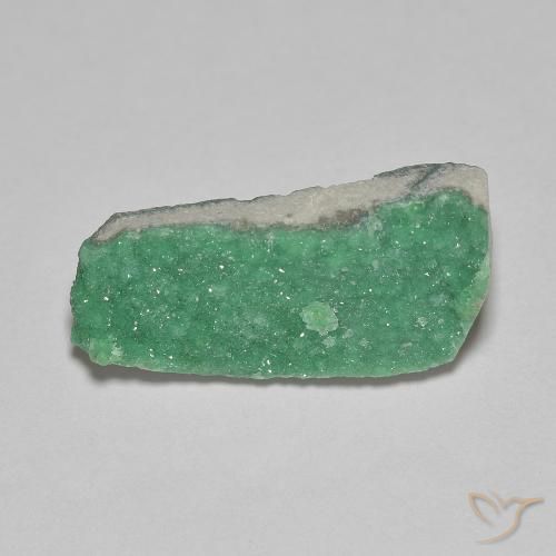 3.88ct Naturel Vert brillant Druzy Variscite, Fantaisie, Opaque