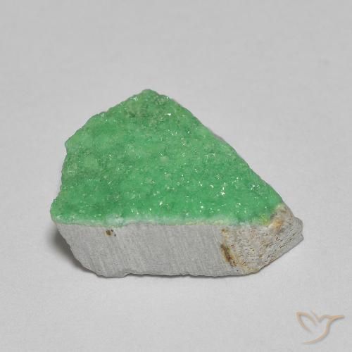 Variscite druzy Vert trèfle léger naturelle Fantaisie, 4.23 ct, Opaque