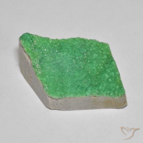 Variscite druzy Vert jaunâtre naturelle Fantaisie, 14.38 ct, Opaque
