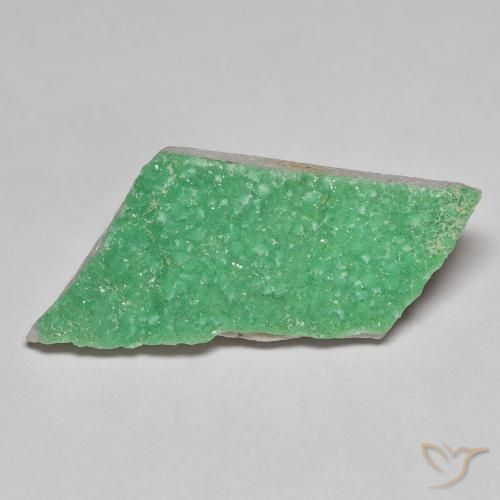 12.49ct Naturel Vert trèfle Druzy Variscite, Fantaisie, Opaque