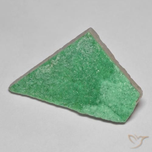 9.28ct Naturel Vert trèfle Variscite druzy, Fantaisie, Opaque