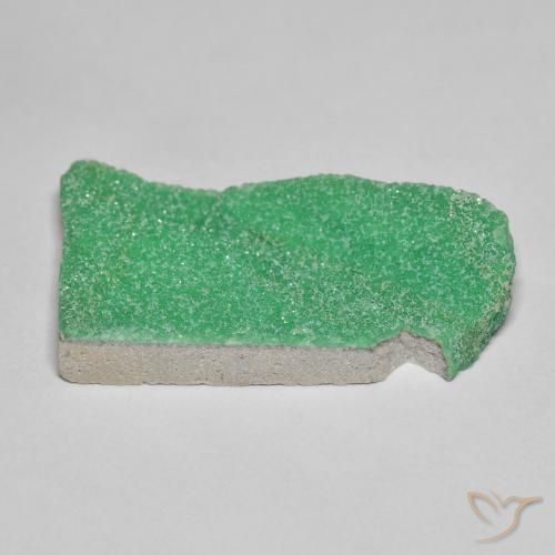Variscite druzy Vert trèfle naturelle Fantaisie, 10.19 ct, Opaque