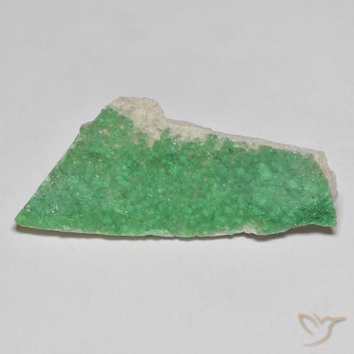 Druzy Variscite Vert fougère profond naturelle Fantaisie, 6.91 ct, Opaque