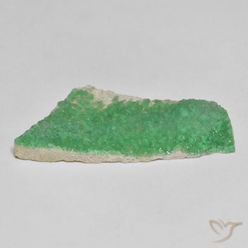 Druzy Variscite Vert fougère profond naturelle Fantaisie, 6.91 ct, Opaque