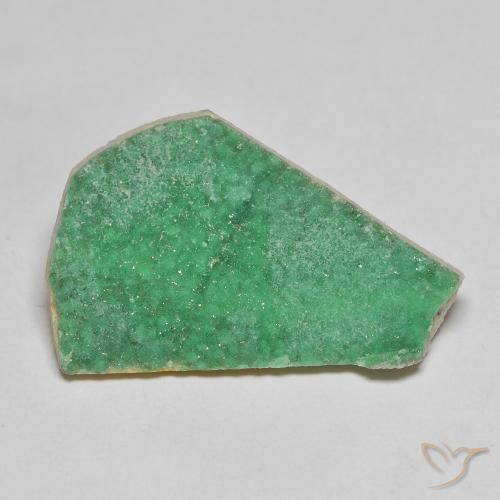 Variscite druzy Vert moyen naturelle Fantaisie, 9.16 ct, Opaque