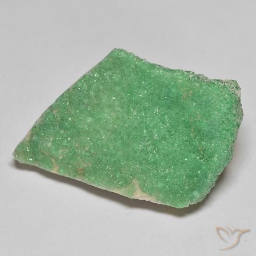Variscite druzy Vert trèfle léger naturelle Fantaisie, 18.05 ct, Opaque