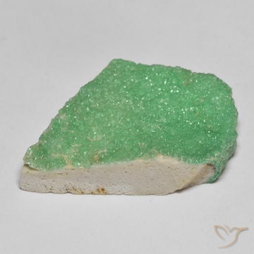 Variscite druzy Vert trèfle léger naturelle Fantaisie, 18.05 ct, Opaque
