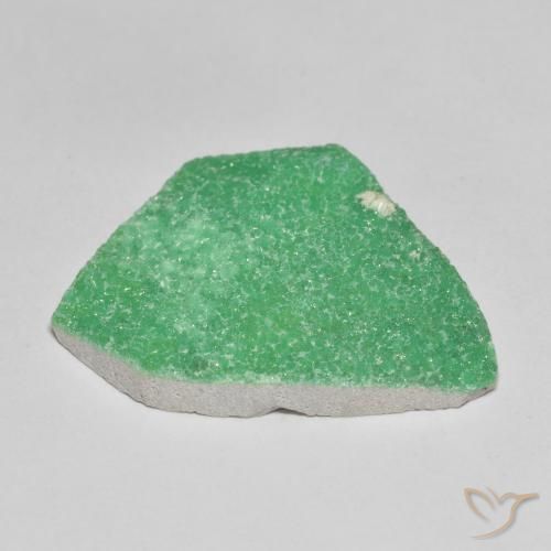 Druzy Variscite Menthe verte naturelle Fantaisie, 13.77 ct, Opaque