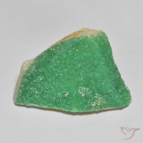 Druzy Variscite Vert fougère profond naturelle Fantaisie, 12.53 ct, Opaque
