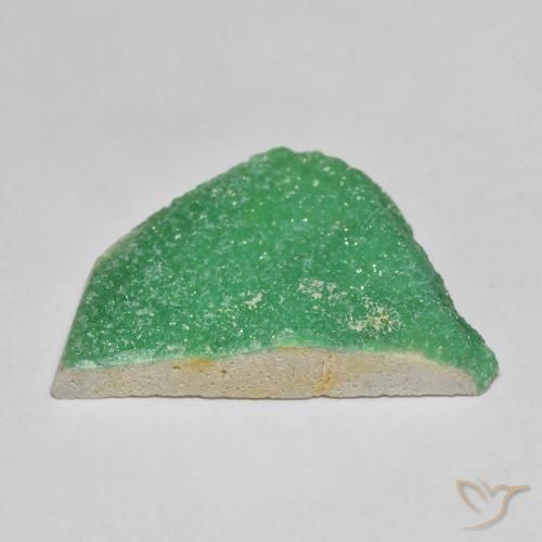 Druzy Variscite Vert fougère profond naturelle Fantaisie, 12.53 ct, Opaque