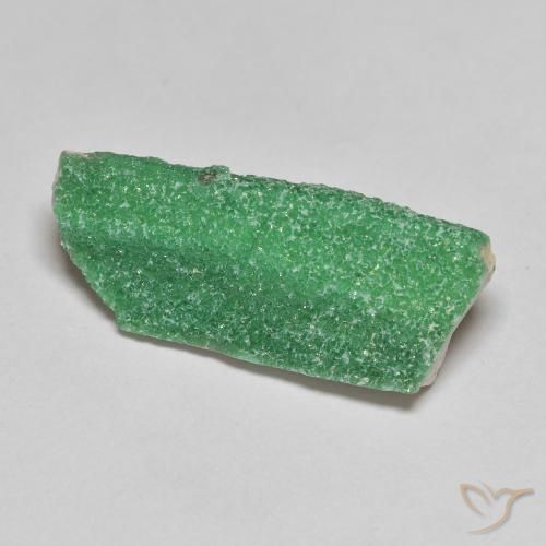 Variscite druzy Vert fougère profond naturelle Fantaisie, 6.29 ct, Opaque