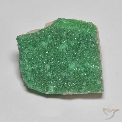 Druse de variscite vert naturelle forme fantaisie, 8,21 ct, opaque