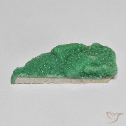 Variscite druzy Vert fougère profond naturelle Fantaisie, 8.95 ct, Opaque