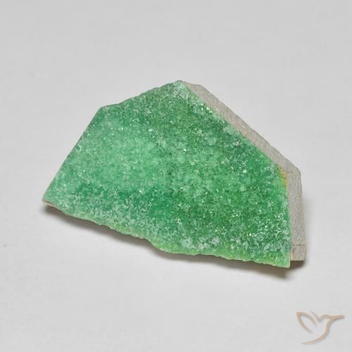 8.41ct Naturel Vert moyen Druzy Variscite, Fantaisie, Opaque