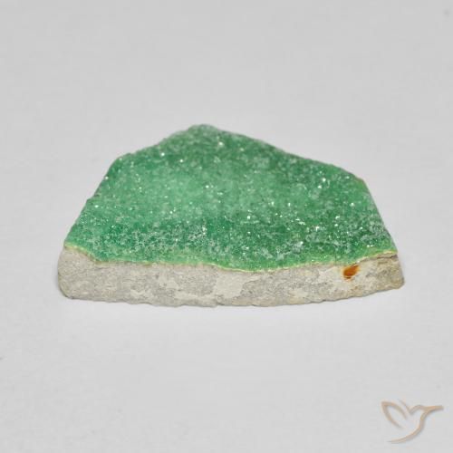 Variscite druzy Vert moyen naturelle Fantaisie, 8.41 ct, Opaque