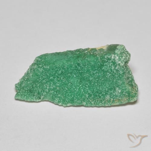 8.79ct Naturel Vert trèfle Variscite druzy, Fantaisie, Opaque