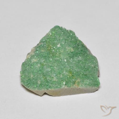 Druzy Variscite Vert jaunâtre pâle naturelle Fantaisie, 8.12 ct, Opaque
