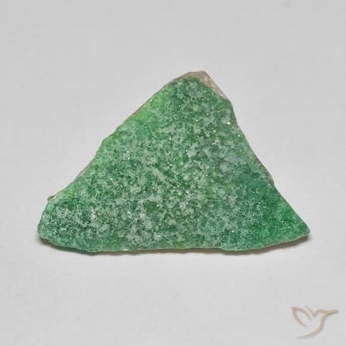 Variscite druzy Vert trèfle naturelle Fantaisie, 7.45 ct, Opaque
