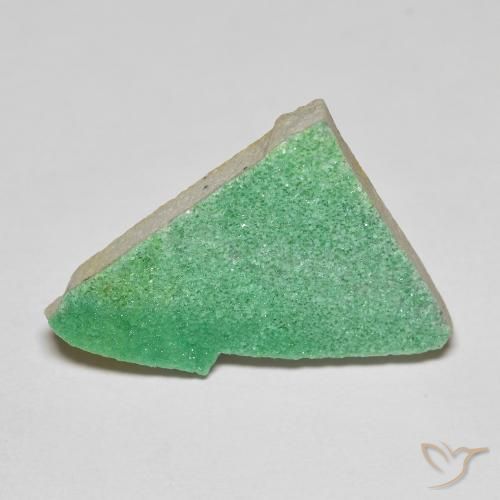 7.59ct Naturel Vert trèfle Variscite druzy, Fantaisie, Opaque