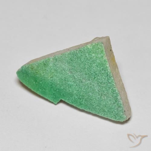 Variscite druzy Vert trèfle naturelle Fantaisie, 7.59 ct, Opaque