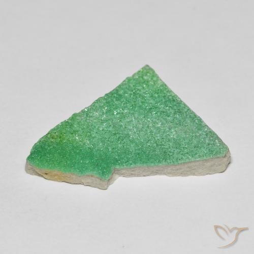 Variscite druzy Vert trèfle naturelle Fantaisie, 7.59 ct, Opaque