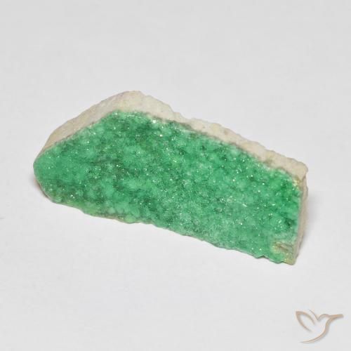 6.73ct Naturel Vert moyen Druzy Variscite, Fantaisie, Opaque