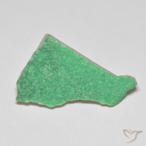 7.61ct Naturel Vert trèfle Druzy Variscite, Fantaisie, Opaque