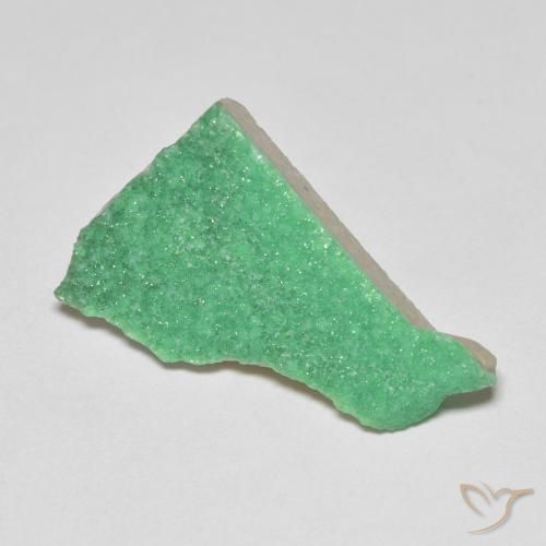 Variscite druzy Vert trèfle naturelle Fantaisie, 7.61 ct, Opaque