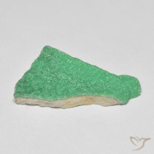 Variscite druzy Vert trèfle naturelle Fantaisie, 7.61 ct, Opaque