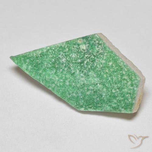 Variscite druzy Vert trèfle naturelle Fantaisie, 11.69 ct, Opaque