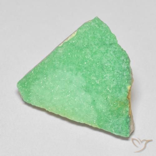 Variscite druzy Vert jaunâtre pâle naturelle Fantaisie, 7.84 ct, Opaque