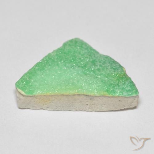 Variscite druzy Vert jaunâtre pâle naturelle Fantaisie, 7.84 ct, Opaque