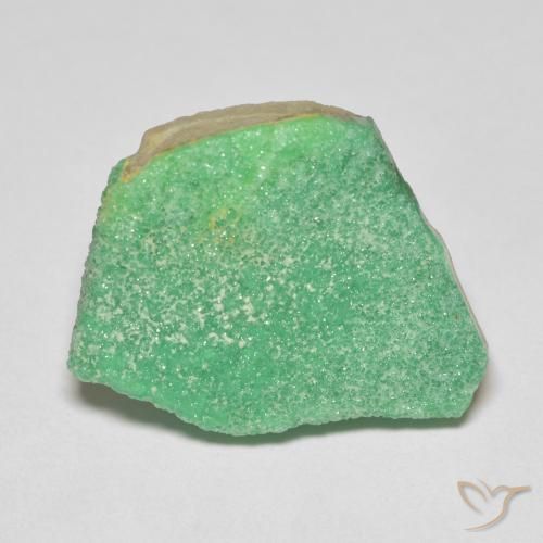 11.46ct Naturel Vert jaunâtre Variscite druzy, Fantaisie, Opaque