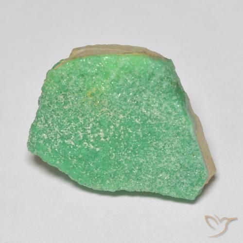Variscite druzy Vert jaunâtre naturelle Fantaisie, 11.46 ct, Opaque