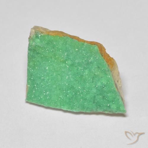 Variscite druzy Vert moyen naturelle Fantaisie, 5.72 ct, Opaque