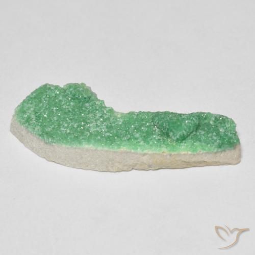 Variscite druzy Vert jaunâtre naturelle Fantaisie, 6.22 ct, Opaque