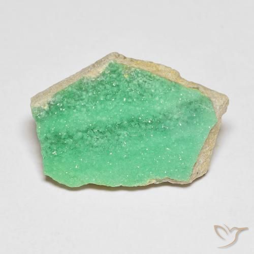 7.10ct Naturel Menthe verte Variscite druzy, Fantaisie, Opaque