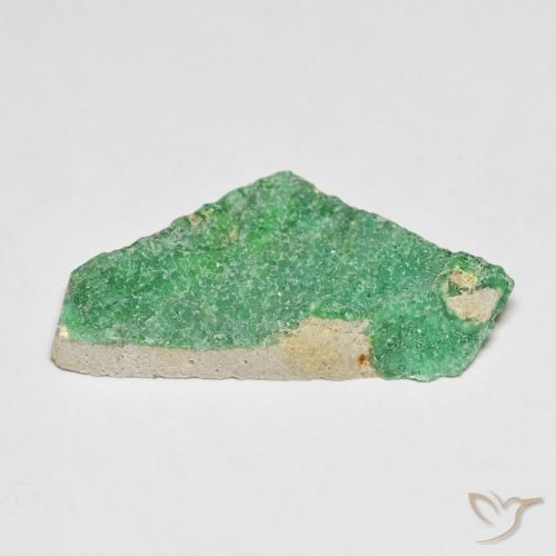 Variscite druzy Menthe verte naturelle Fantaisie, 8.04 ct, Opaque