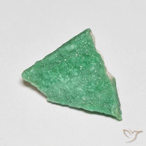 Variscite druzy Vert basilic léger naturelle Forme fantaisie, 3.67 ct, Opaque