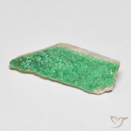 Druzy Variscite Vert jaunâtre naturelle Fantaisie, 4.42 ct, Opaque