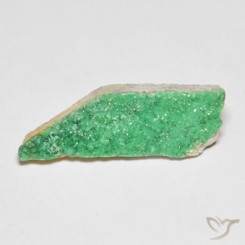 Druzy Variscite Vert jaunâtre naturelle Fantaisie, 4.42 ct, Opaque