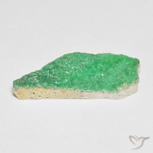 Druzy Variscite Vert jaunâtre naturelle Fantaisie, 4.42 ct, Opaque