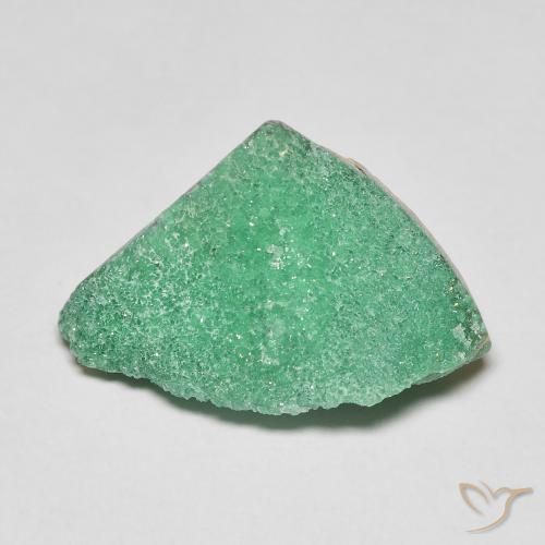 Druzy Variscite Menthe verte naturelle Fantaisie, 6.88 ct, Opaque