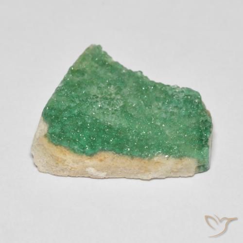 Variscite druzy Vert moyen naturelle Fantaisie, 6.88 ct, Opaque