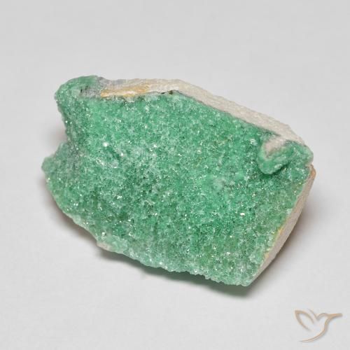 Variscite druzy Vert trèfle naturelle Fantaisie, 8.15 ct, Opaque