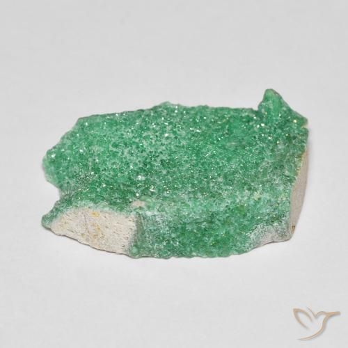Variscite druzy Vert trèfle naturelle Fantaisie, 8.15 ct, Opaque
