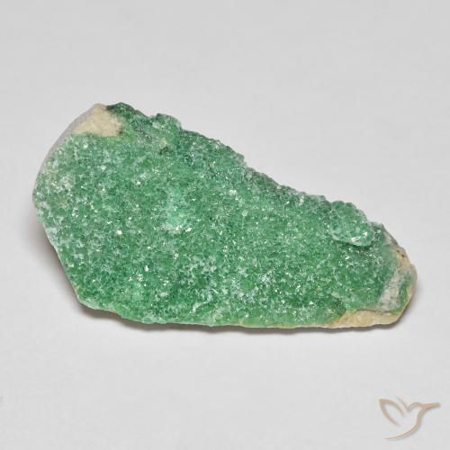 6.96ct Naturel Vert jaunâtre Variscite druzy, Fantaisie, Opaque