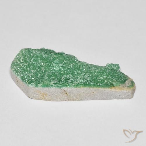Variscite druzy Vert jaunâtre naturelle Fantaisie, 6.96 ct, Opaque